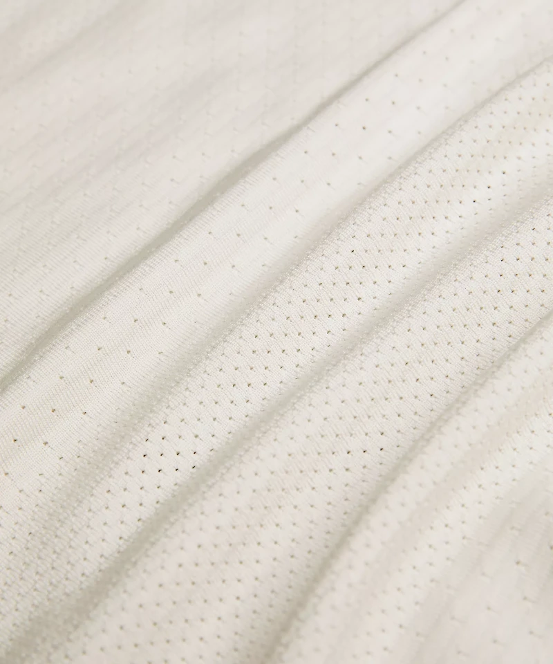 Swiftly Perforated Stripe Short-Sleeve Shirt
