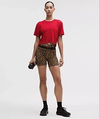 Swiftly Perforated Stripe Short-Sleeve Shirt