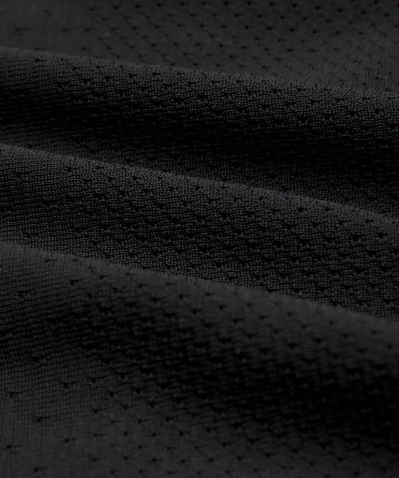 Swiftly Perforated Stripe Short-Sleeve Shirt