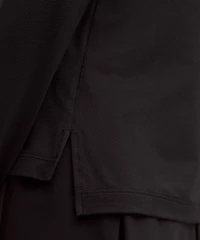 Quick-Dry Long-Sleeve Polo Shirt *Straight Hem