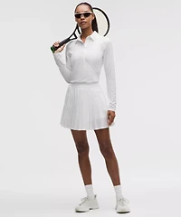 Quick-Dry Long-Sleeve Polo Shirt *Straight Hem