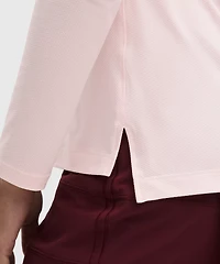 Quick-Dry Long-Sleeve Polo Shirt *Straight Hem