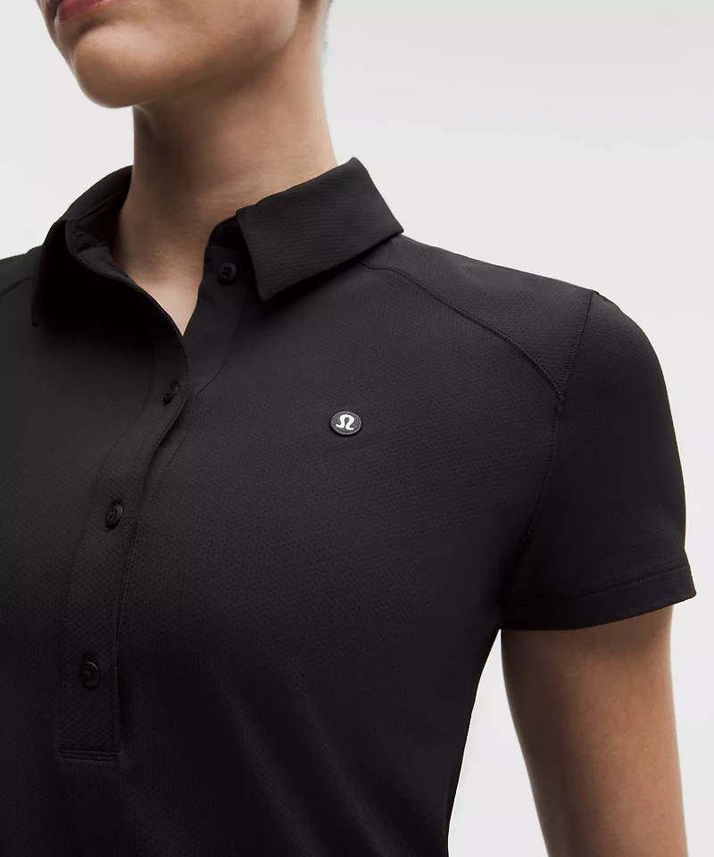 Quick-Dry Short-Sleeve Polo Shirt *Straight Hem
