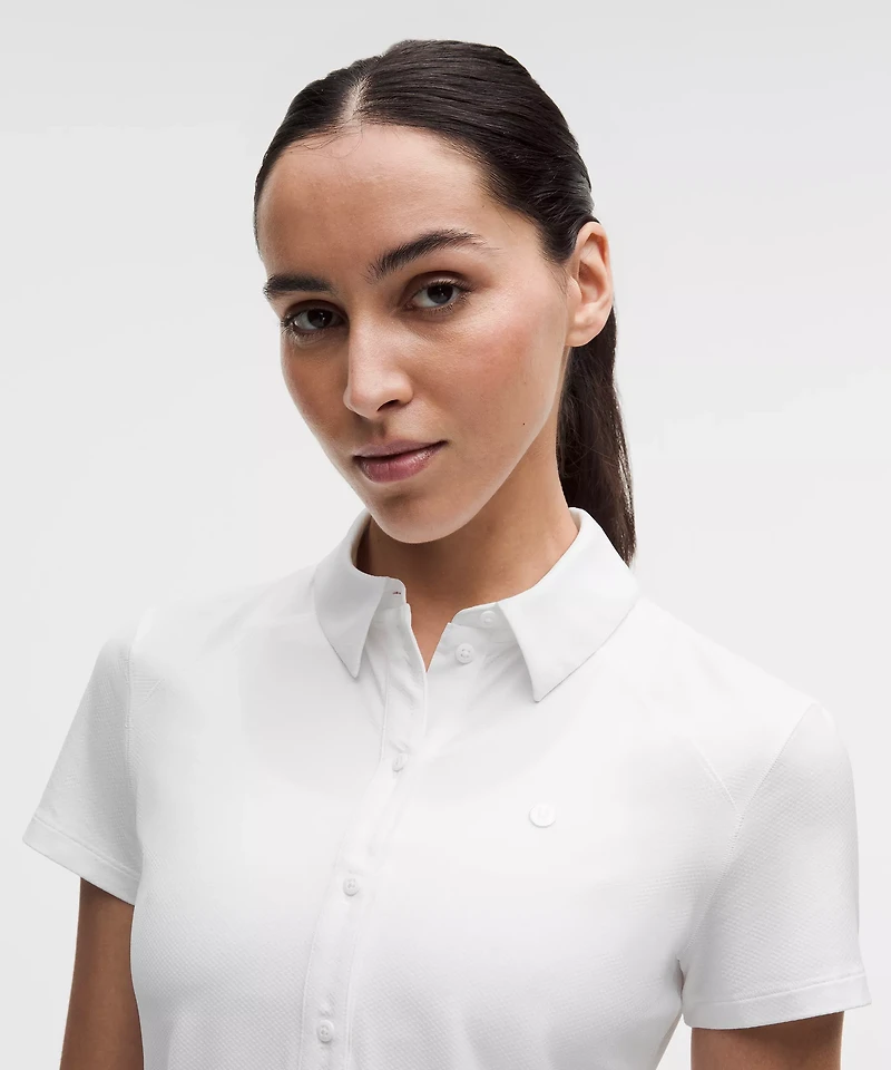 Quick-Dry Short-Sleeve Polo Shirt *Straight Hem