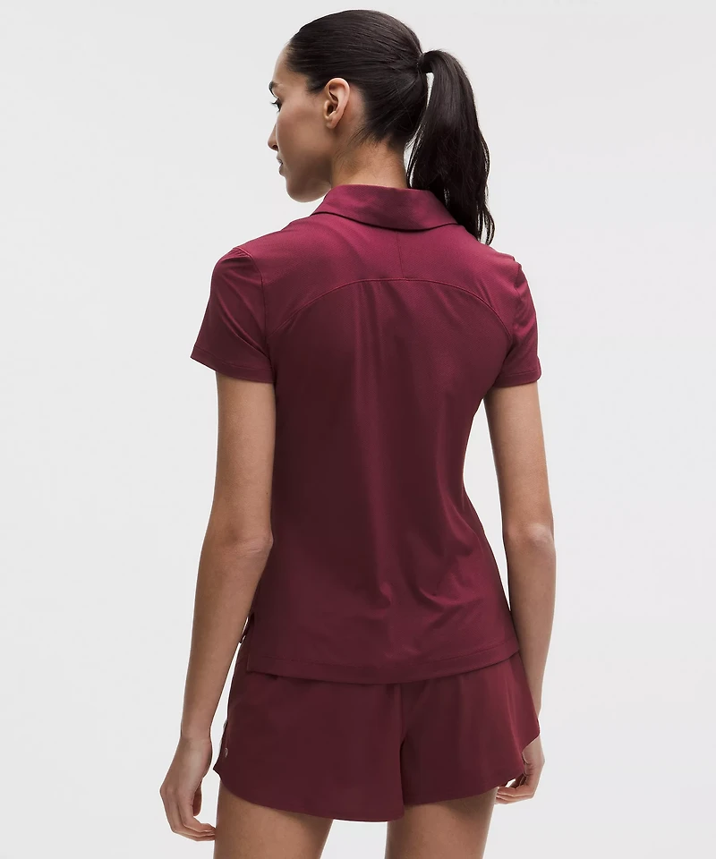 Quick-Dry Short-Sleeve Polo Shirt *Straight Hem