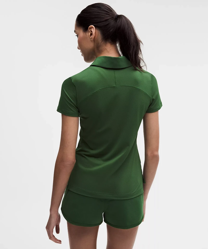 Quick-Dry Short-Sleeve Polo Shirt *Straight Hem