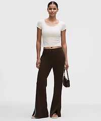 Hold Tight Micro-Rib Cross-Back T-Shirt