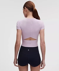 All It Takes Ribbed Keyhole Short-Sleeve Shirt