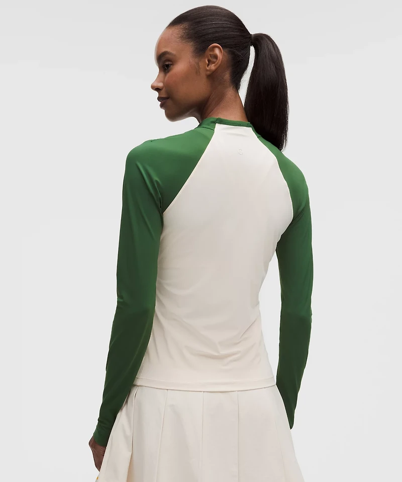 UV-Protective Mockneck Long-Sleeve Shirt