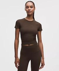 All It Takes Ribbed Keyhole Short-Sleeve Shirt