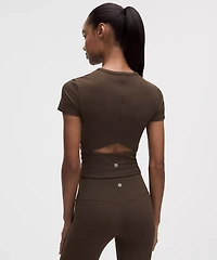 All It Takes Ribbed Keyhole Short-Sleeve Shirt
