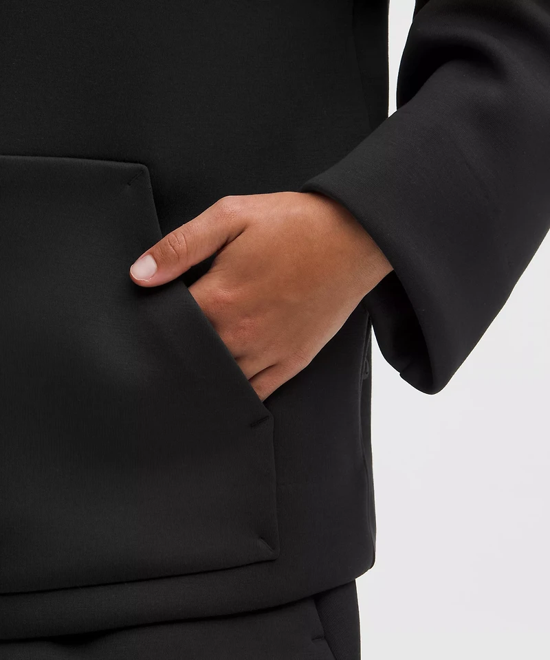 Sleek Spacer Full-Zip Hoodie