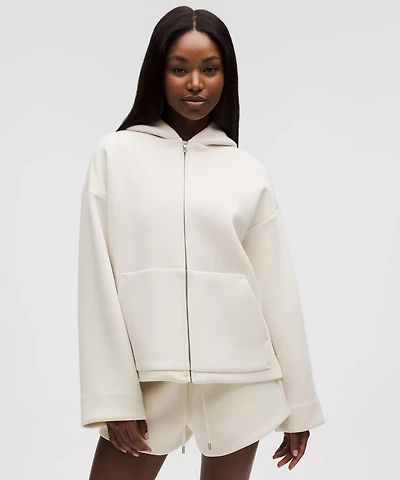 Sleek Spacer Full-Zip Hoodie