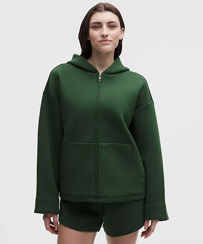 Sleek Spacer Full-Zip Hoodie