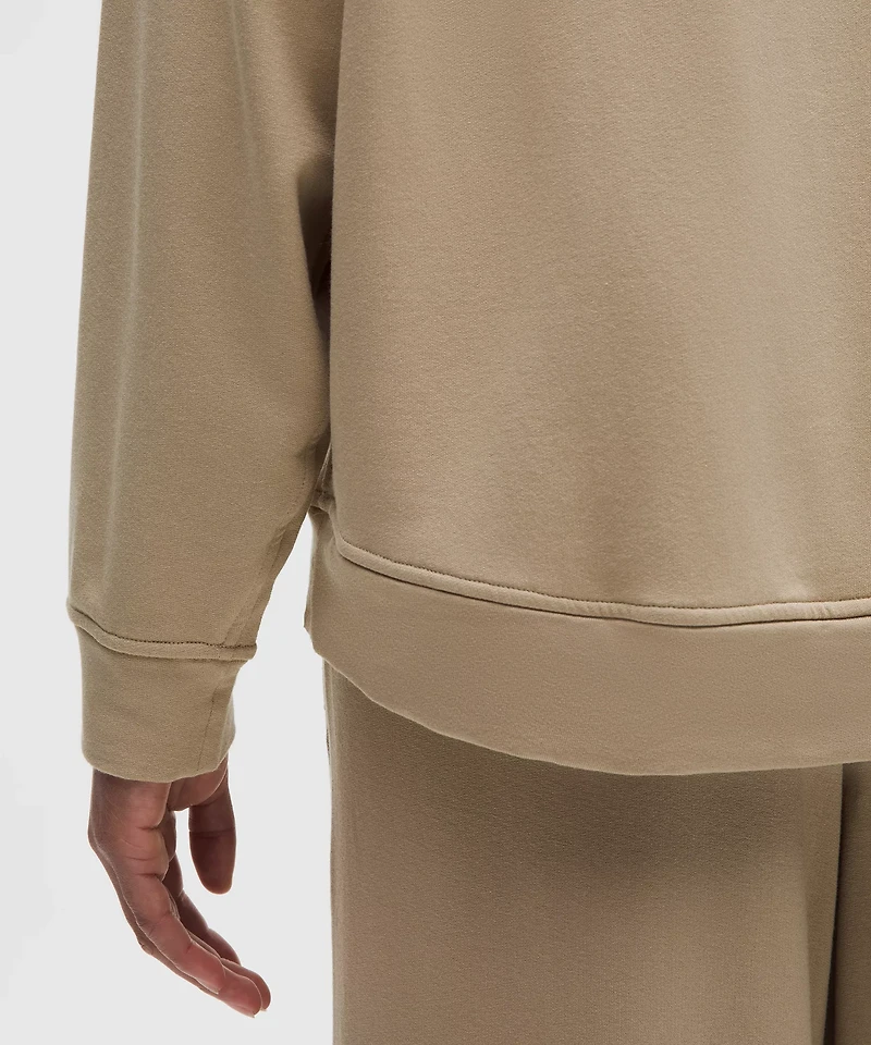 BeCalm Oversized Boatneck Long-Sleeve Shirt