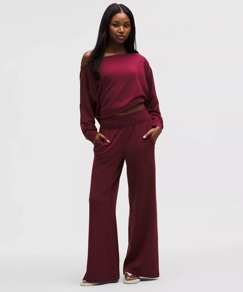 BeCalm Oversized Boatneck Long-Sleeve Shirt