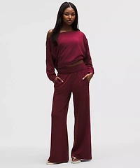 BeCalm Oversized Boatneck Long-Sleeve Shirt