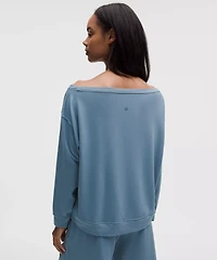 BeCalm Oversized Boatneck Long-Sleeve Shirt