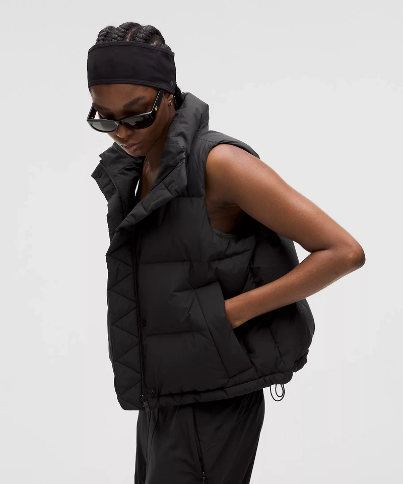 Wunder Puff 600-Down-Fill Cropped Vest | Women's Coats & Jackets