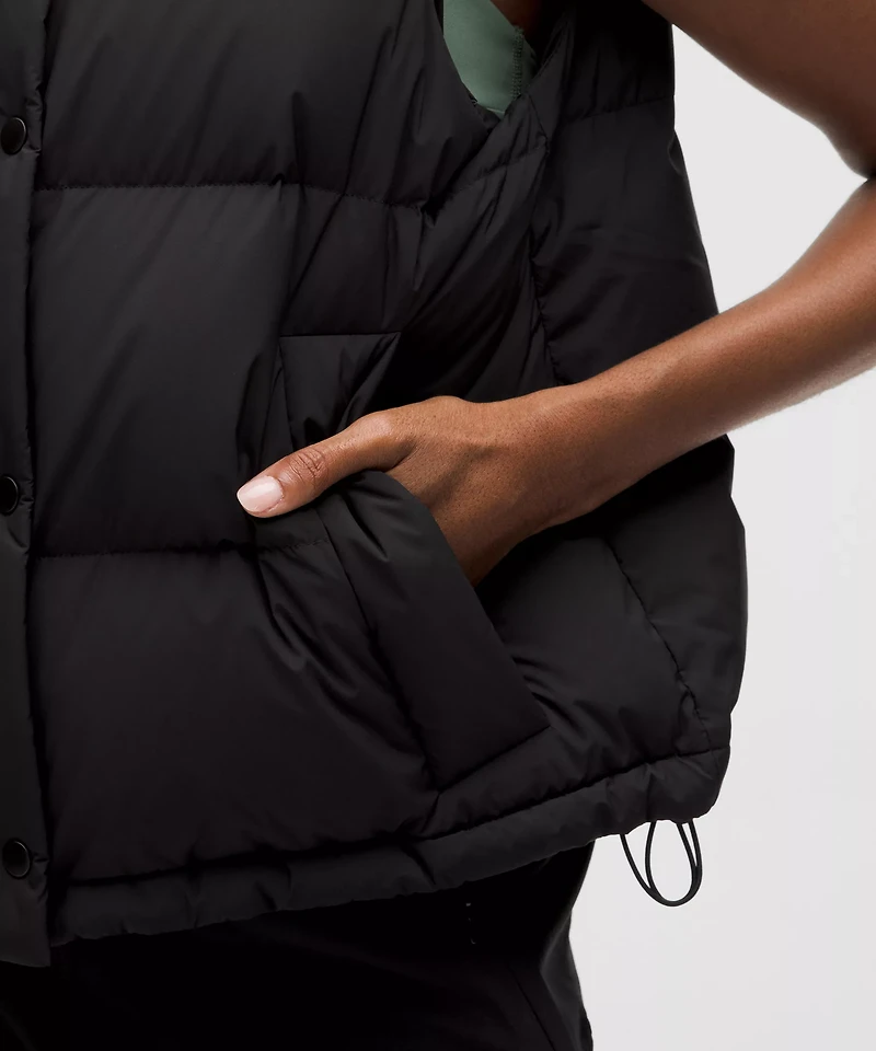 Wunder Puff 600-Down-Fill Cropped Vest | Women's Coats & Jackets