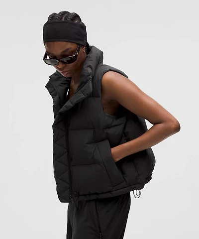 Wunder Puff 600-Down-Fill Cropped Vest | Women's Coats & Jackets