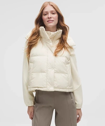 Wunder Puff 600-Down-Fill Cropped Vest | Women's Coats & Jackets