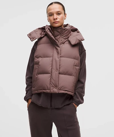 Wunder Puff 600-Down-Fill Cropped Vest