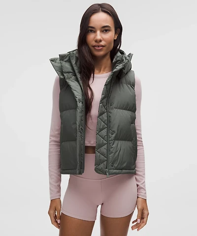 Wunder Puff 600-Down-Fill Cropped Vest | Women's Coats & Jackets