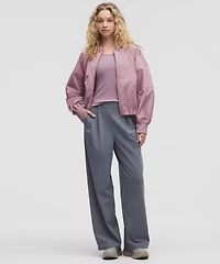 Lightweight Hem-Cinch Bomber Jacket