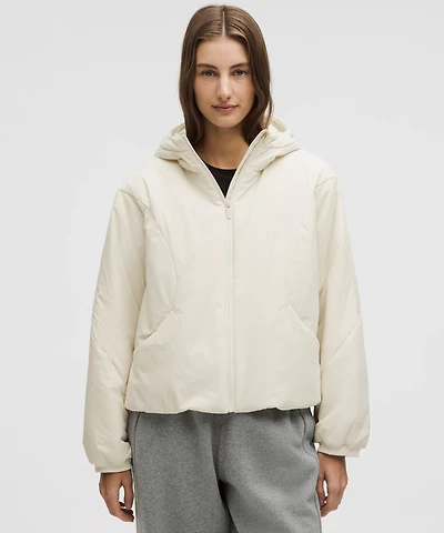 Water-Resistant Insulated Hooded Jacket