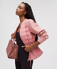 Down-Filled Cinch-Waist Jacket