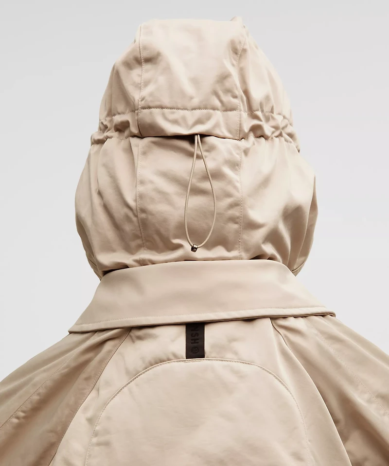 Taffeta Removable-Hood Long Jacket *SLNSH Collection | Women's Coats & Jackets