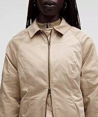 Taffeta Removable-Hood Long Jacket *SLNSH Collection | Women's Coats & Jackets