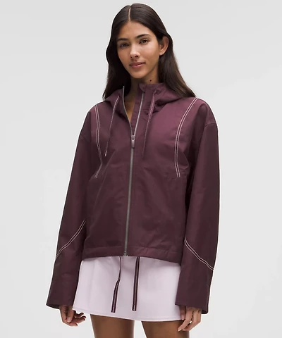 Water-Resistant Cropped Hooded Jacket | Women's Coats & Jackets