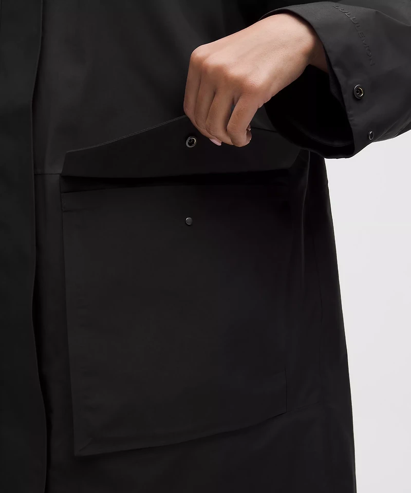 Waterproof Fishtail Rain Coat | Women's Coats & Jackets