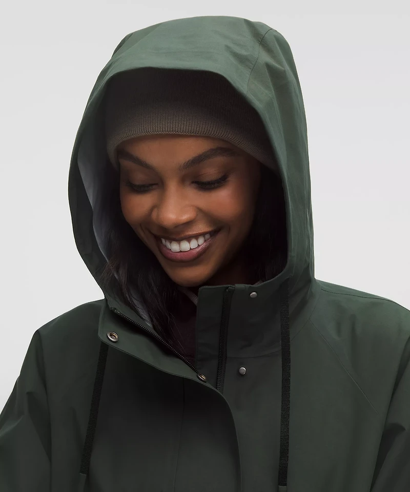 Waterproof Fishtail Rain Coat | Women's Coats & Jackets