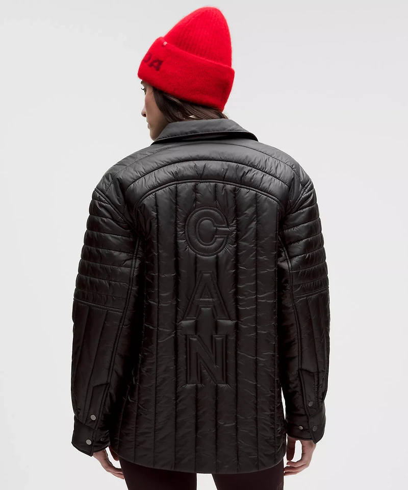 Team Canada Women's Nylon Taffeta Insulated Shacket *COC Logo