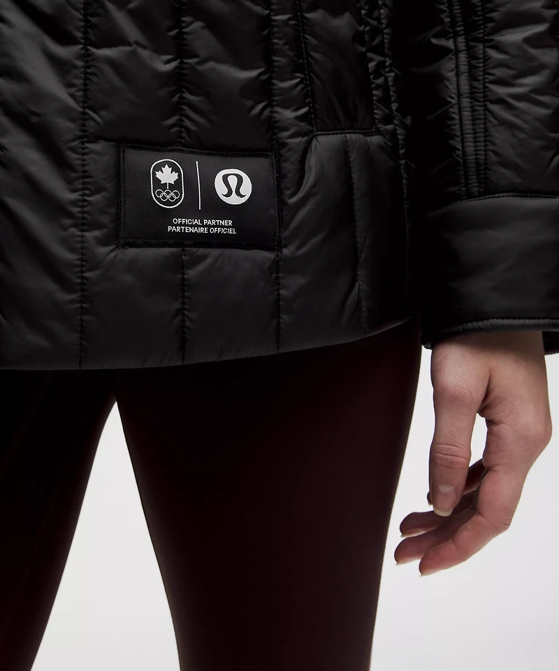 Team Canada Women's Nylon Taffeta Insulated Shacket *COC Logo