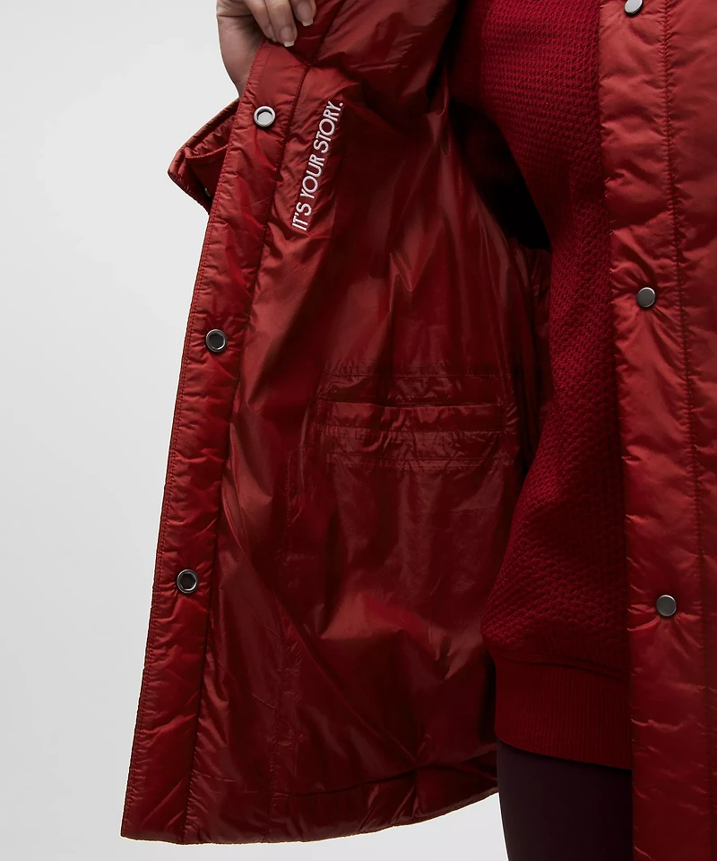 Team Canada Women's Nylon Taffeta Insulated Shacket *COC Logo