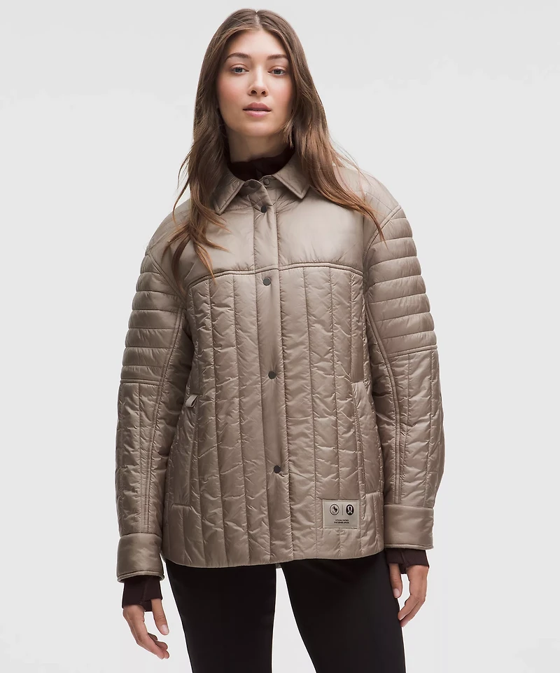 Team Canada Women's Nylon Taffeta Insulated Shacket *CPC Logo