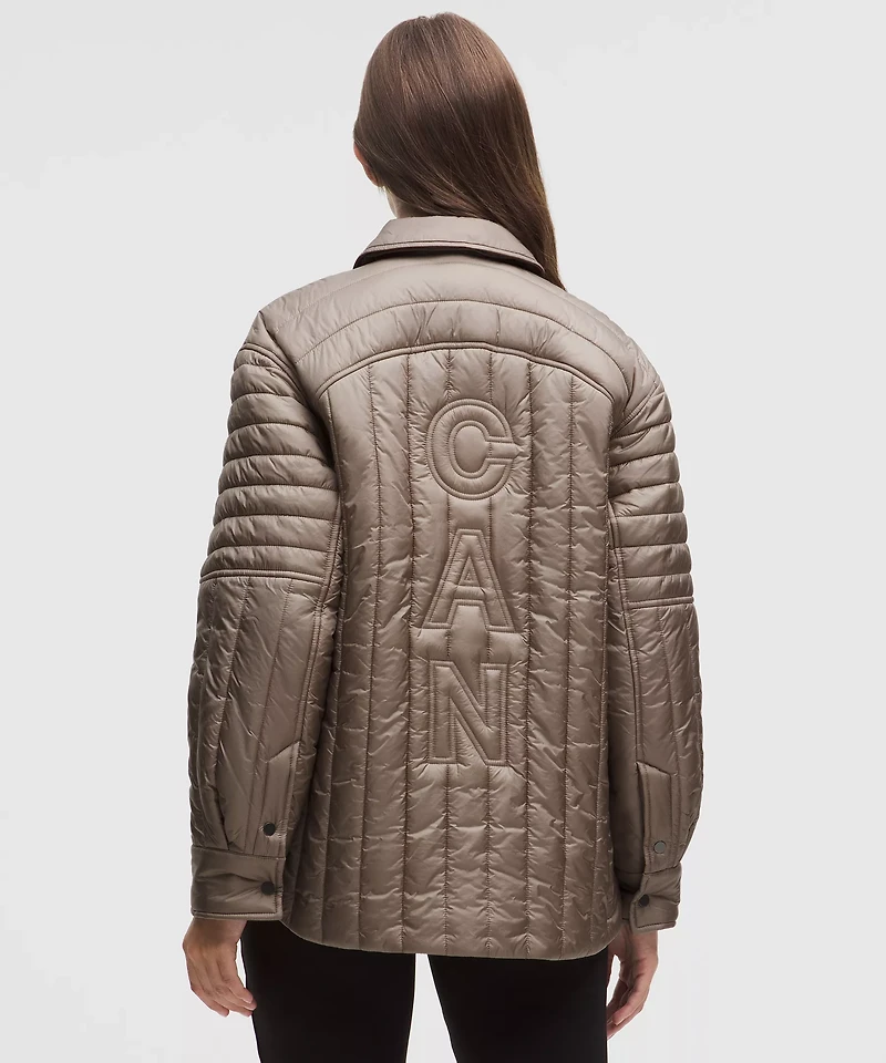 Team Canada Women's Nylon Taffeta Insulated Shacket *CPC Logo