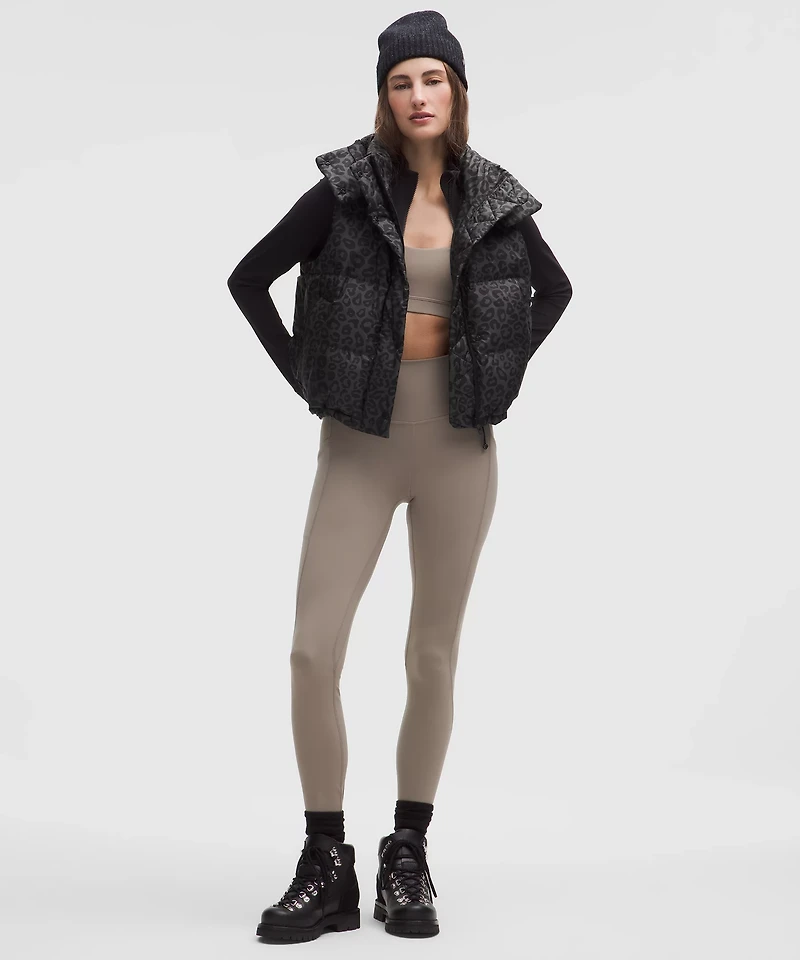 Wunder Puff 600-Down-Fill Cropped Vest *Print