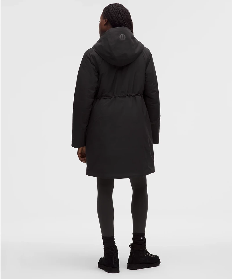 Waterproof Insulated Cinch-Waist Parka