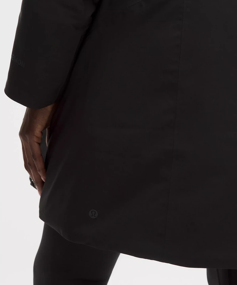 Waterproof Insulated Cinch-Waist Parka