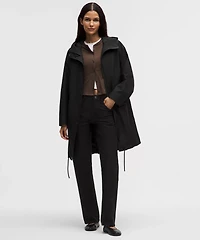 Oversized Cocoon Rain Coat