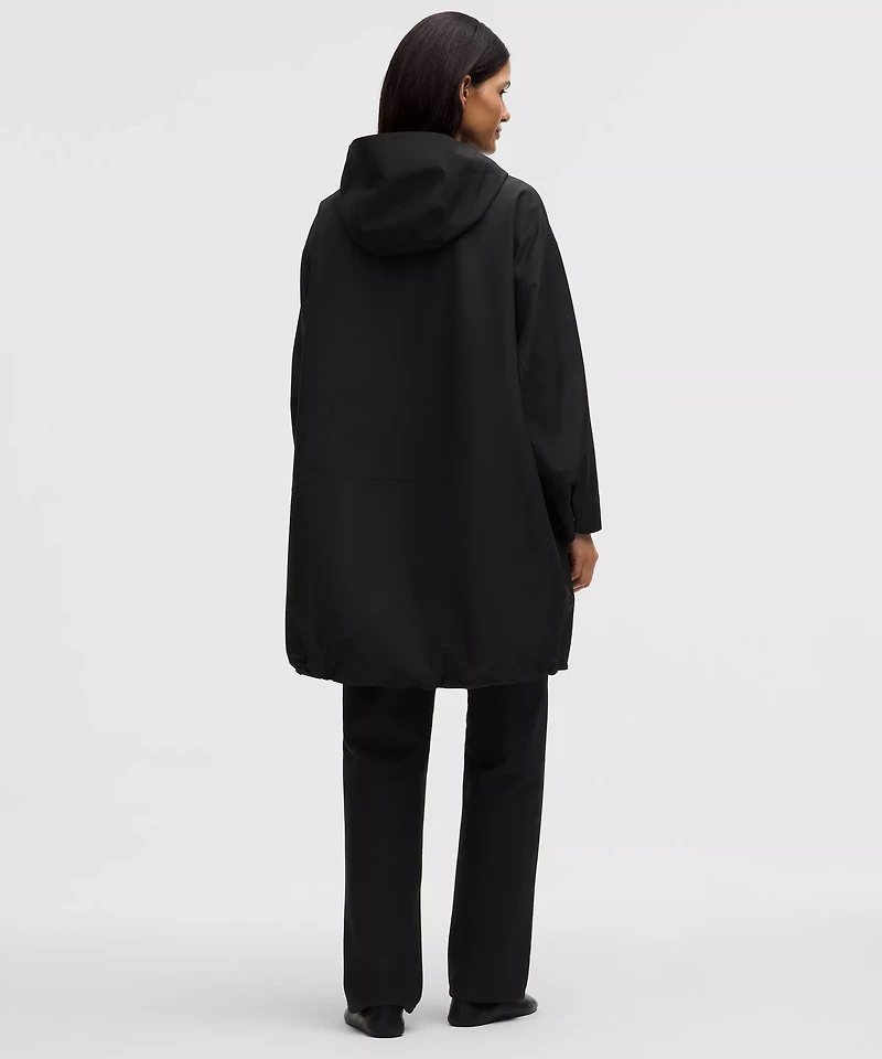 Oversized Cocoon Rain Coat