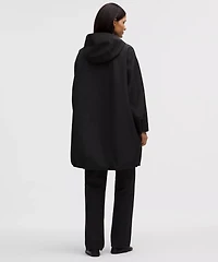 Oversized Cocoon Rain Coat