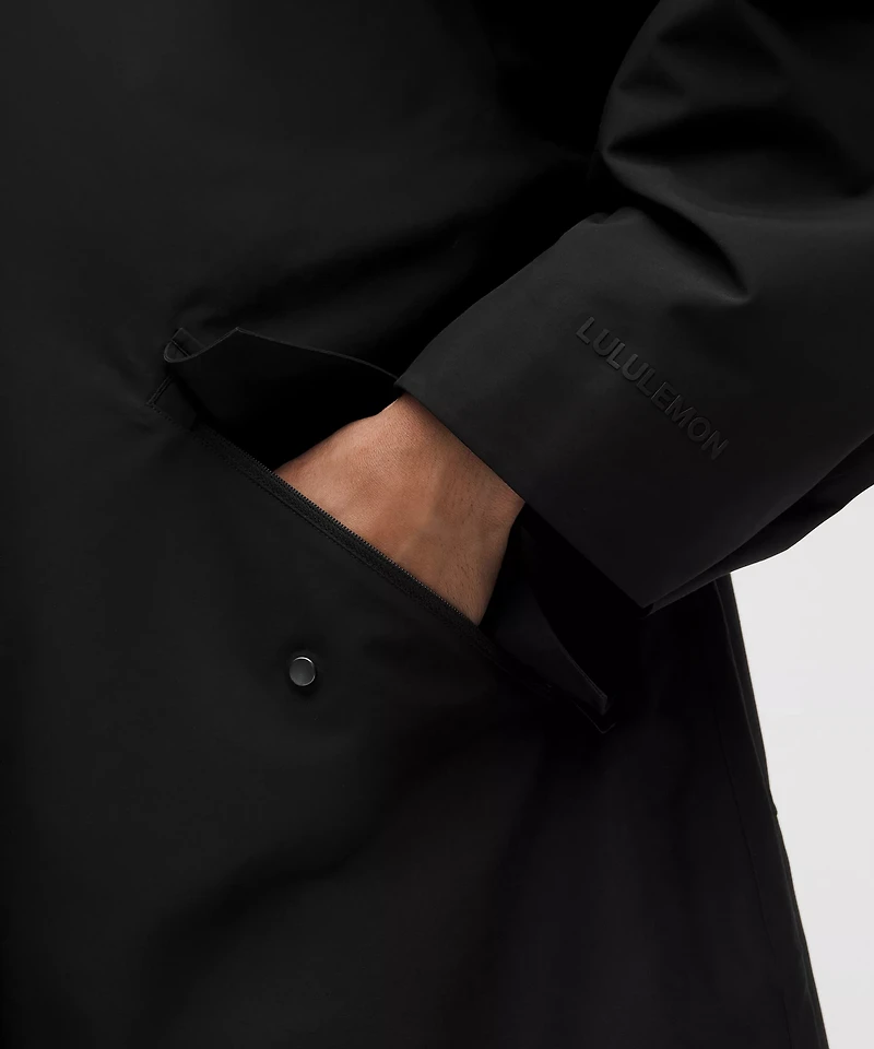 Oversized Cocoon Rain Coat