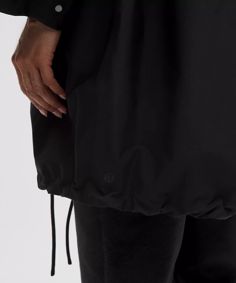 Oversized Cocoon Rain Coat