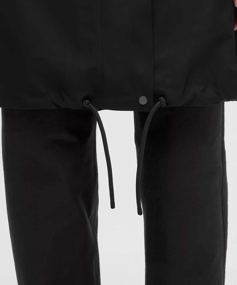 Oversized Cocoon Rain Coat